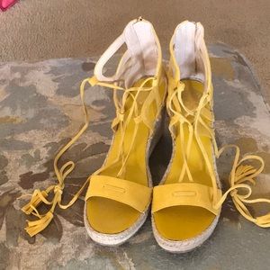 Vince Camuto Suede Rope Wedge Sandals